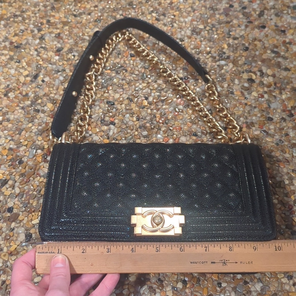 Authentic Chic Black Quilted Chain Bag - Picture 8 of 10